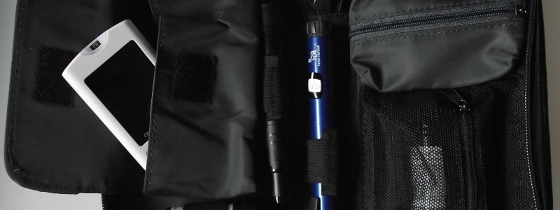 Foto der myabetic diabetes tasche mit messgerät